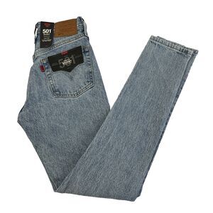 New Women’s Levi’s 501 Skinny Premium Light Wash Denim Jeans Size 23x30 NWT $98